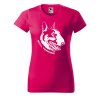 Dámské tričko s potiskem Bull terrier (Barva trička - ženy (NOVÉ) Apple green, Velikost - všechny NOVÉ 2XL)
