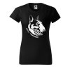Dámské tričko s potiskem Bull terrier (Barva trička - ženy (NOVÉ) Apple green, Velikost - všechny NOVÉ 2XL)