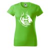 Dámské tričko s potiskem Bull terrier (Barva trička - ženy (NOVÉ) Apple green, Velikost - všechny NOVÉ 2XL)
