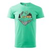Pánské tričko s potiskem Klídek v přírodě (Barva trička (muži) NOVÉ Apple green, Velikost - všechny NOVÉ 2XL)