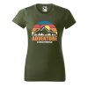 Dámské tričko Adventure is worthwhile (Barva trička - ženy (NOVÉ) Apple green, Velikost - všechny NOVÉ 2XL)