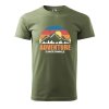 Pánské tričko Adventure is worthwhile (Barva trička (muži) NOVÉ Apple green, Velikost - všechny NOVÉ 2XL)