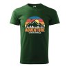 Pánské tričko Adventure is worthwhile (Barva trička (muži) NOVÉ Apple green, Velikost - všechny NOVÉ 2XL)