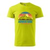 Pánské tričko Adventure is worthwhile (Barva trička (muži) NOVÉ Apple green, Velikost - všechny NOVÉ 2XL)