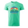 Pánské tričko Adventure is worthwhile (Barva trička (muži) NOVÉ Apple green, Velikost - všechny NOVÉ 2XL)