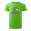 Pánské tričko Adventure is worthwhile (Barva trička (muži) NOVÉ Apple green, Velikost - všechny NOVÉ 2XL)