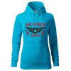 Dámská mikina Air force mom (Barva dámské mikiny Malfini Cape Bílá, Velikost - žena NOVÉ 2XL)