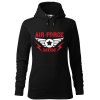 Dámská mikina Air force mom (Barva dámské mikiny Malfini Cape Bílá, Velikost - žena NOVÉ 2XL)