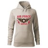 Dámská mikina Air force mom (Barva dámské mikiny Malfini Cape Bílá, Velikost - žena NOVÉ 2XL)