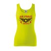 Dámské tílko s potiskem Air force mom (Velikost 2XL, Ženy vodácká tílka Apple green)