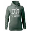 Dámská mikina Babička legenda (Barva dámské mikiny Malfini Cape Bílá, Velikost - žena NOVÉ 2XL)