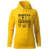 Dámská mikina Babička legenda (Barva dámské mikiny Malfini Cape Bílá, Velikost - žena NOVÉ 2XL)