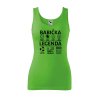 Dámské tílko s potiskem Babička legenda (Velikost 2XL, Ženy vodácká tílka Apple green)
