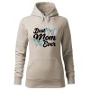Dámská mikina Best mom motýlci (Barva dámské mikiny Malfini Cape Bílá, Velikost - žena NOVÉ 2XL)
