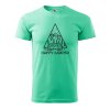 Pánské tričko s potiskem Happy camper (Barva trička (muži) NOVÉ Apple green, Velikost - všechny NOVÉ 2XL)