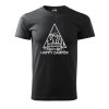 Pánské tričko s potiskem Happy camper (Barva trička (muži) NOVÉ Apple green, Velikost - všechny NOVÉ 2XL)