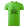 Pánské tričko s potiskem Happy camper (Barva trička (muži) NOVÉ Apple green, Velikost - všechny NOVÉ 2XL)