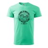 Pánské tričko s potiskem Home is where (Barva trička (muži) NOVÉ Apple green, Velikost - všechny NOVÉ 2XL)