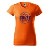 Dámské tričko s potiskem Crazy to camp (Barva trička - ženy (NOVÉ) Apple green, Velikost - všechny NOVÉ 2XL)