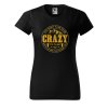 Dámské tričko s potiskem Crazy to camp (Barva trička - ženy (NOVÉ) Apple green, Velikost - všechny NOVÉ 2XL)
