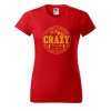 Dámské tričko s potiskem Crazy to camp (Barva trička - ženy (NOVÉ) Apple green, Velikost - všechny NOVÉ 2XL)