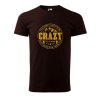 Pánské tričko s potiskem Crazy to camp (Barva trička (muži) NOVÉ Apple green, Velikost - všechny NOVÉ 2XL)