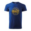 Pánské tričko s potiskem Crazy to camp (Barva trička (muži) NOVÉ Apple green, Velikost - všechny NOVÉ 2XL)