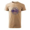 Pánské tričko s potiskem Crazy to camp (Barva trička (muži) NOVÉ Apple green, Velikost - všechny NOVÉ 2XL)