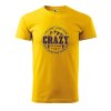 Pánské tričko s potiskem Crazy to camp (Barva trička (muži) NOVÉ Apple green, Velikost - všechny NOVÉ 2XL)