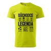 Pánské tričko s potiskem Důchodce legenda (Barva trička (muži) NOVÉ Apple green, Velikost - všechny NOVÉ 2XL)