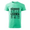 Pánské tričko s potiskem Důchodce legenda (Barva trička (muži) NOVÉ Apple green, Velikost - všechny NOVÉ 2XL)
