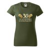 Dámské tričko s potiskem 30 let se propíjím (Barva trička - ženy (NOVÉ) Apple green, Velikost - všechny NOVÉ 2XL)