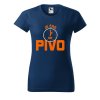 Dámské tričko s potiskem Je čas na pivo (Barva trička - ženy (NOVÉ) Apple green, Velikost - všechny NOVÉ 2XL)