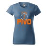 Dámské tričko s potiskem Je čas na pivo (Barva trička - ženy (NOVÉ) Apple green, Velikost - všechny NOVÉ 2XL)