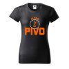 Dámské tričko s potiskem Je čas na pivo (Barva trička - ženy (NOVÉ) Apple green, Velikost - všechny NOVÉ 2XL)