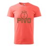 Pánské tričko s potiskem Je čas na pivo (Barva trička (muži) NOVÉ Apple green, Velikost - všechny NOVÉ 2XL)