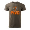 Pánské tričko s potiskem Je čas na pivo (Barva trička (muži) NOVÉ Apple green, Velikost - všechny NOVÉ 2XL)