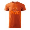 Pánské tričko s potiskem Je čas na pivo (Barva trička (muži) NOVÉ Apple green, Velikost - všechny NOVÉ 2XL)
