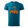 Pánské tričko s potiskem Je čas na pivo (Barva trička (muži) NOVÉ Apple green, Velikost - všechny NOVÉ 2XL)