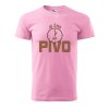 Pánské tričko s potiskem Je čas na pivo (Barva trička (muži) NOVÉ Apple green, Velikost - všechny NOVÉ 2XL)