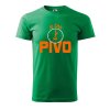 Pánské tričko s potiskem Je čas na pivo (Barva trička (muži) NOVÉ Apple green, Velikost - všechny NOVÉ 2XL)