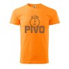 Pánské tričko s potiskem Je čas na pivo (Barva trička (muži) NOVÉ Apple green, Velikost - všechny NOVÉ 2XL)