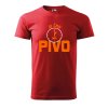 Pánské tričko s potiskem Je čas na pivo (Barva trička (muži) NOVÉ Apple green, Velikost - všechny NOVÉ 2XL)