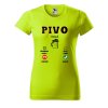 Dámské tričko s potiskem Pivo volá (Barva trička - ženy (NOVÉ) Apple green, Velikost - všechny NOVÉ 2XL)
