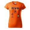 Dámské tričko s potiskem Pivo volá (Barva trička - ženy (NOVÉ) Apple green, Velikost - všechny NOVÉ 2XL)