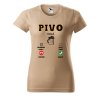 Dámské tričko s potiskem Pivo volá (Barva trička - ženy (NOVÉ) Apple green, Velikost - všechny NOVÉ 2XL)