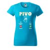 Dámské tričko s potiskem Pivo volá (Barva trička - ženy (NOVÉ) Apple green, Velikost - všechny NOVÉ 2XL)