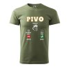 Pánské tričko s potiskem Pivo volá (Barva trička (muži) NOVÉ Apple green, Velikost - všechny NOVÉ 2XL)