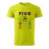 Pánské tričko s potiskem Pivo volá (Barva trička (muži) NOVÉ Apple green, Velikost - všechny NOVÉ 2XL)