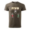 Pánské tričko s potiskem Pivo volá (Barva trička (muži) NOVÉ Apple green, Velikost - všechny NOVÉ 2XL)